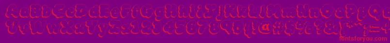 MCKLSH   Font – Red Fonts on Purple Background