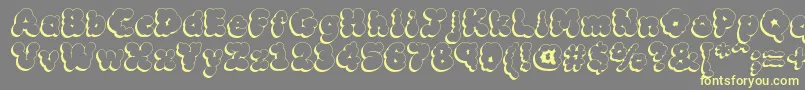 MCKLSH   Font – Yellow Fonts on Gray Background