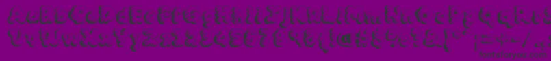 MCKLST   Font – Black Fonts on Purple Background