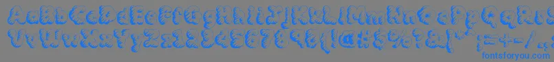 MCKLST   Font – Blue Fonts on Gray Background