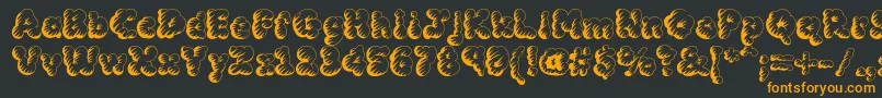 MCKLST   Font – Orange Fonts on Black Background