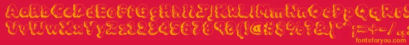 MCKLST   Font – Orange Fonts on Red Background