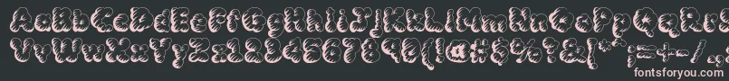 MCKLST   Font – Pink Fonts on Black Background