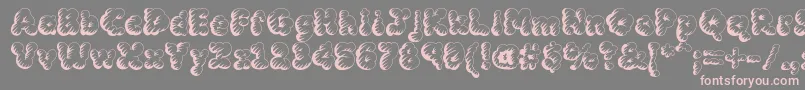 MCKLST   Font – Pink Fonts on Gray Background