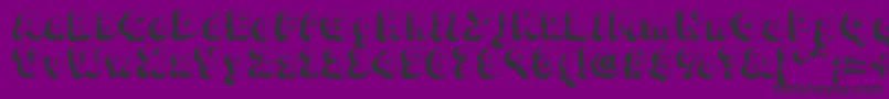 MCKLT    Font – Black Fonts on Purple Background