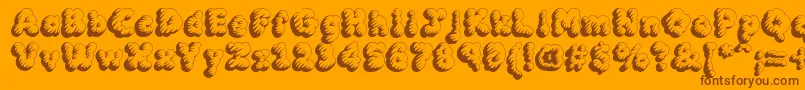 MCKLT    Font – Brown Fonts on Orange Background