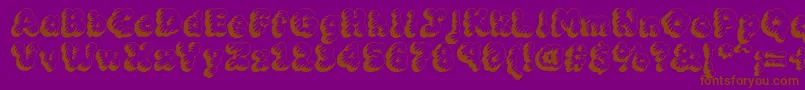 MCKLT    Font – Brown Fonts on Purple Background