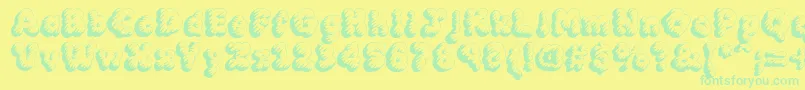 MCKLT    Font – Green Fonts on Yellow Background