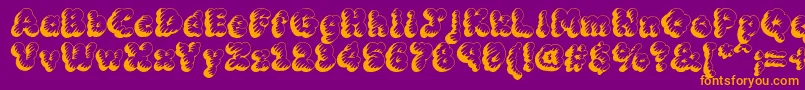 MCKLT    Font – Orange Fonts on Purple Background