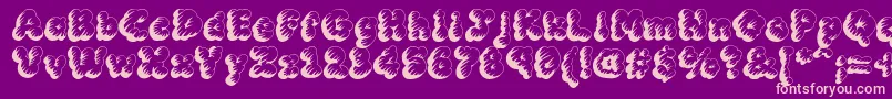 MCKLT    Font – Pink Fonts on Purple Background