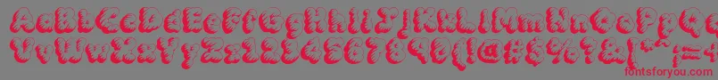 MCKLT    Font – Red Fonts on Gray Background