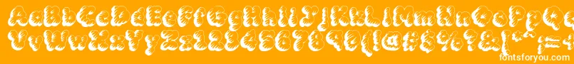 MCKLT    Font – White Fonts on Orange Background