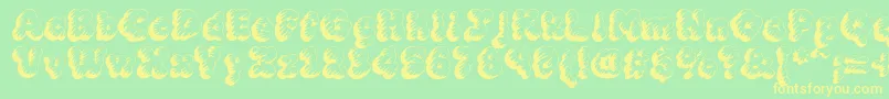 MCKLT    Font – Yellow Fonts on Green Background