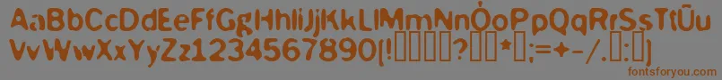 MCKOY    Font – Brown Fonts on Gray Background