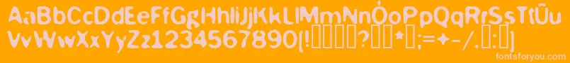More about MCKOY Font MCKOY Font – Pink Fonts on Orange Background