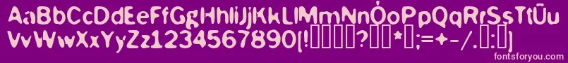 MCKOY    Font – Pink Fonts on Purple Background