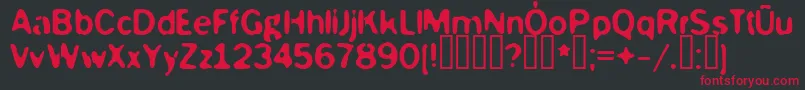 MCKOY    Font – Red Fonts on Black Background