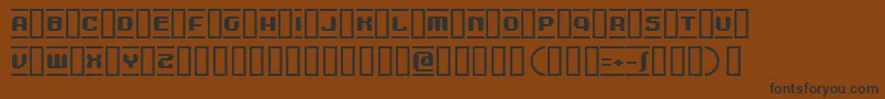 MDMA Font – Black Fonts on Brown Background