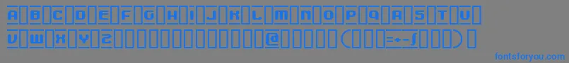 MDMA Font – Blue Fonts on Gray Background