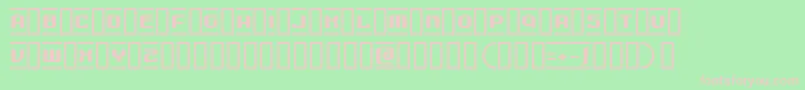 フォントMDMA – 緑の背景にピンクのフォント