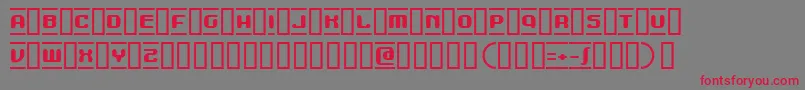 MDMA Font – Red Fonts on Gray Background