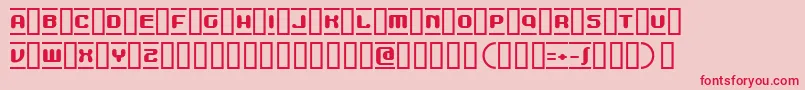MDMA Font – Red Fonts on Pink Background