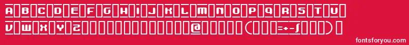 MDMA Font – White Fonts on Red Background