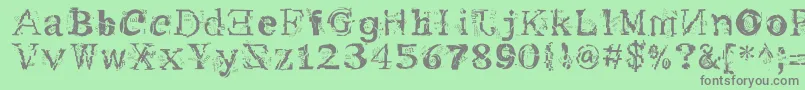 me       Font – Gray Fonts on Green Background