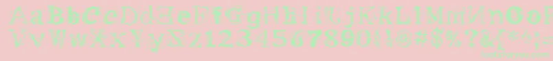 me       Font – Green Fonts on Pink Background