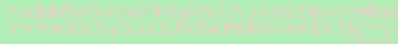 me       Font – Pink Fonts on Green Background