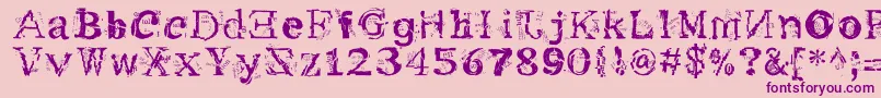 me       Font – Purple Fonts on Pink Background