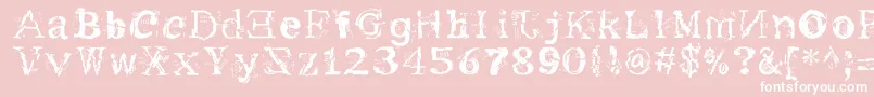 me       Font – White Fonts on Pink Background