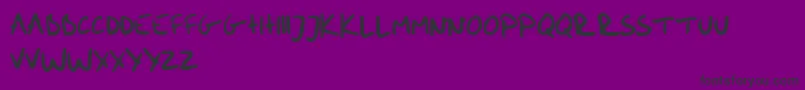 me handwritin Bold Font – Black Fonts on Purple Background