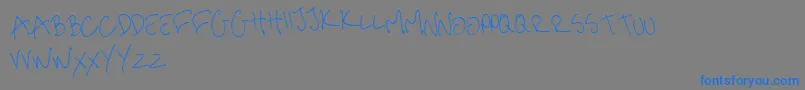 More about me handwritin Thin Font me handwritin Thin Font – Blue Fonts on Gray Background