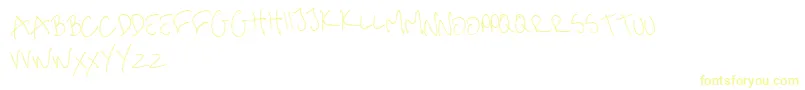 Подробнее о шрифте me handwritin Thin Шрифт me handwritin Thin – жёлтые шрифты на белом фоне