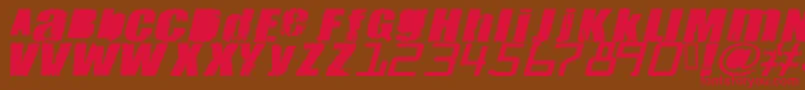 MEANT    Font – Red Fonts on Brown Background