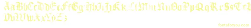 MecaGothix-fontti – keltaiset fontit valkoisella taustalla