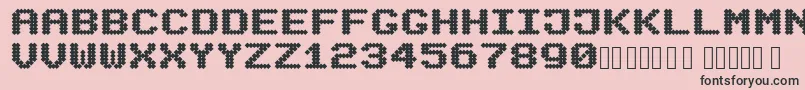 Mecanix Font – Black Fonts on Pink Background