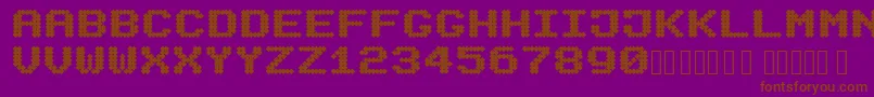 Шрифт Mecanix – коричневые шрифты на фиолетовом фоне