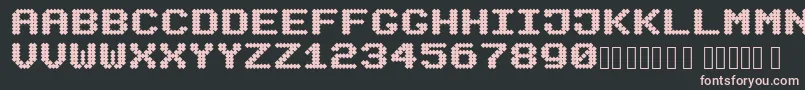 Mecanix Font – Pink Fonts on Black Background