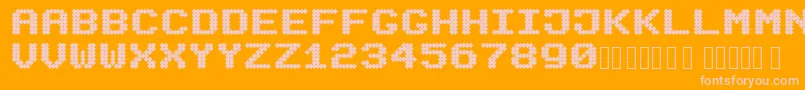 Подробнее о шрифте Mecanix Шрифт Mecanix – розовые шрифты на оранжевом фоне