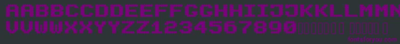 Mecanix Font – Purple Fonts on Black Background