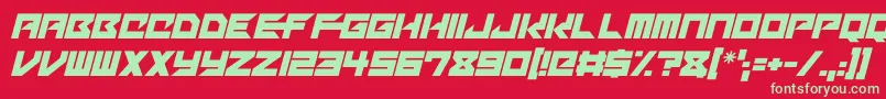 Подробнее о шрифте Mechacubes Italic Шрифт Mechacubes Italic – зелёные шрифты на красном фоне