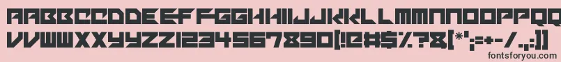 Mechacubes Font – Black Fonts on Pink Background