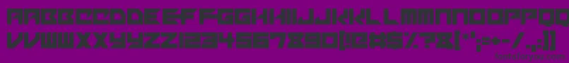 Mechacubes Font – Black Fonts on Purple Background