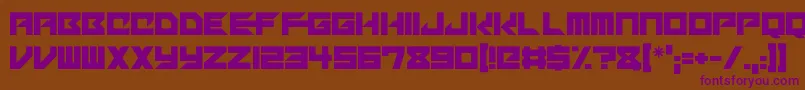 Mechacubes Font – Purple Fonts on Brown Background