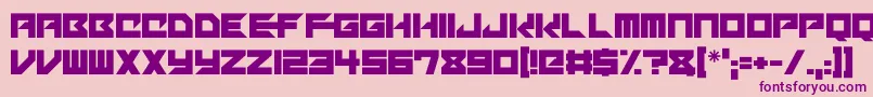 Mechacubes Font – Purple Fonts on Pink Background