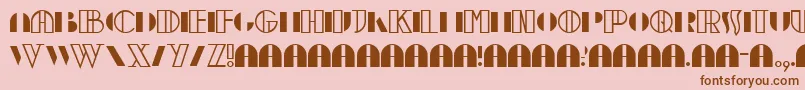 Moebius Font – Brown Fonts on Pink Background