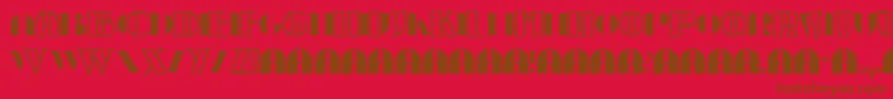 Moebius Font – Brown Fonts on Red Background