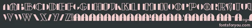Moebius Font – Pink Fonts on Black Background